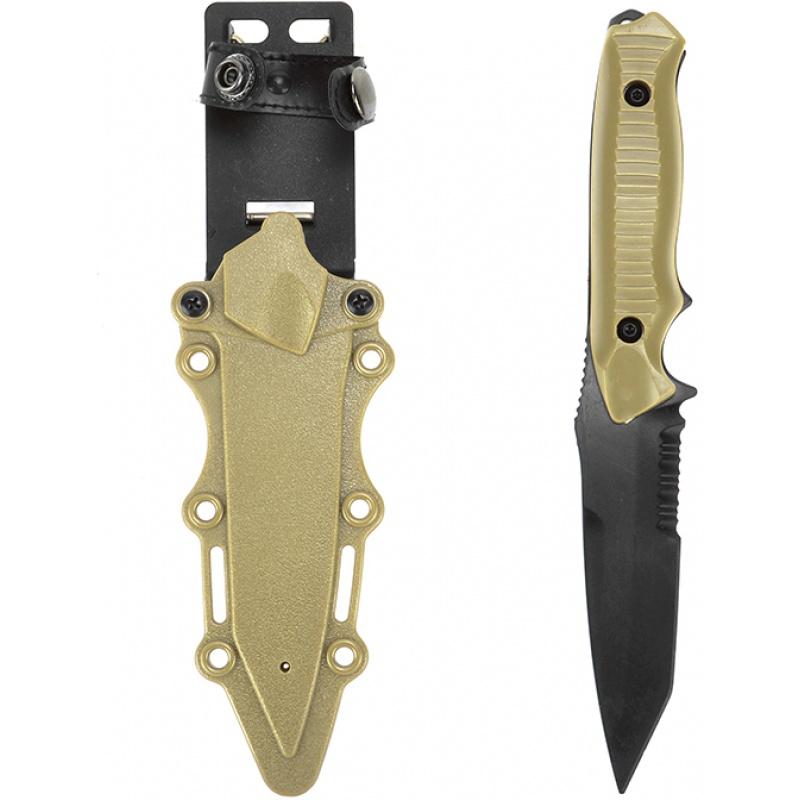 Everest CYMA Rubber Tanto Training Airsoft Knife w/ Tactical Sheath - TAN - $14.93 at Everest