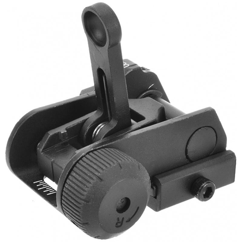 Everest A&K Airsoft SR25/M4/M16 Flip-Up 600M Rear Iron Sight - $13.86 at Everest