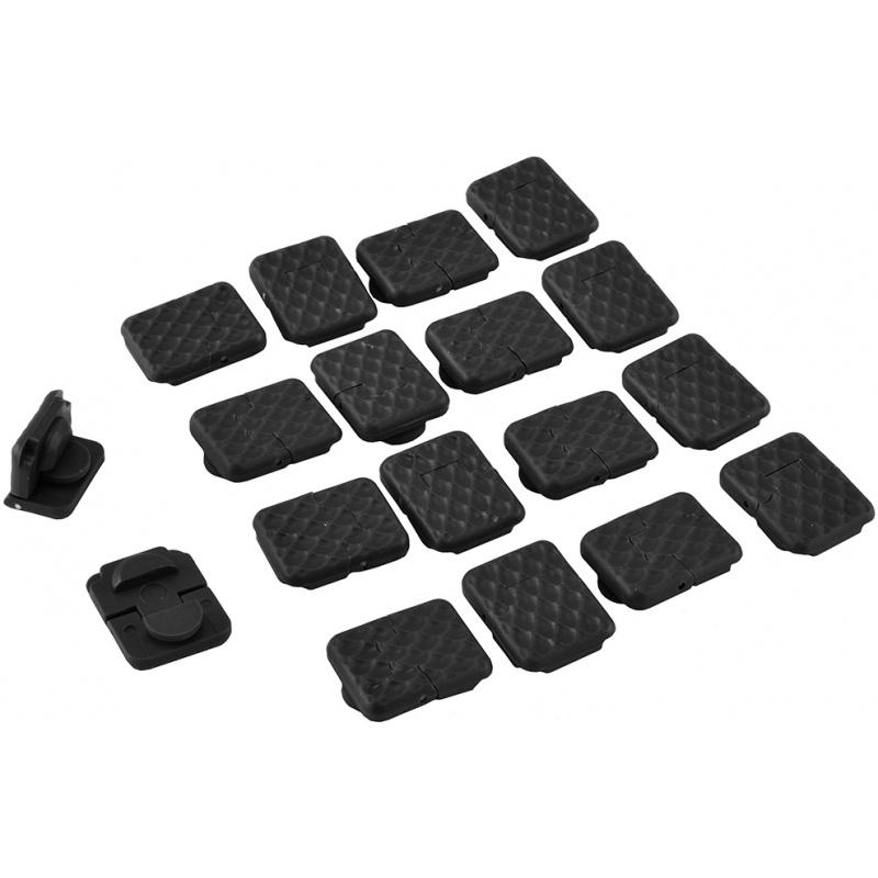 Everest NcStar KeyMod RIS 1-Slot Customizable Rubberized Rail Covers - BLACK - $8.55 at Everest