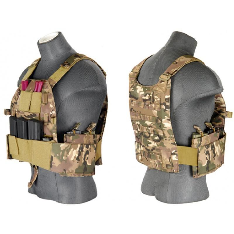 Everest Lancer Tactical Airsoft SLK MOLLE Plate Carrier - CAMO - $69.50 at Everest