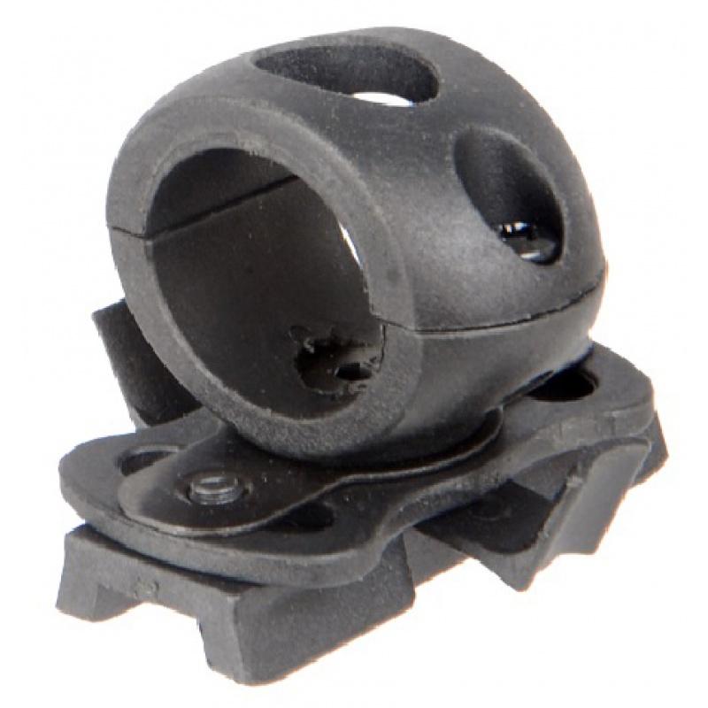 Everest Lancer Tactical Airsoft FAST Helmet 20mm Rail Flashlight Clamp-BLACK - $8.56 at Everest