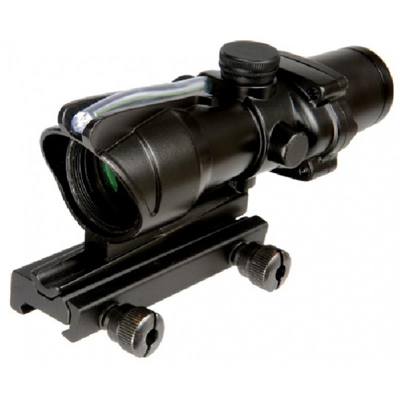 Everest Lancer Tactical Airsoft 4X Magnification Fiber Optic Green Dot Scope - $144.45 at Everest