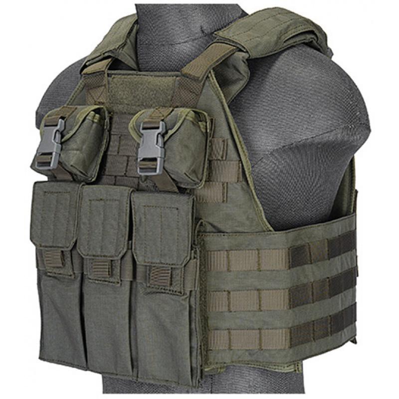 Everest UK Arms Airsoft Tactical SPC Scalable Plate Carrier - SAGE - $113.37 at Everest