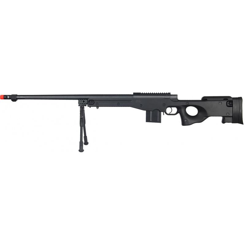Everest Well Airsoft Bolt Action Rifle w/ Fluted Barrel and Bipod - BLACK - $123.05 at Everest