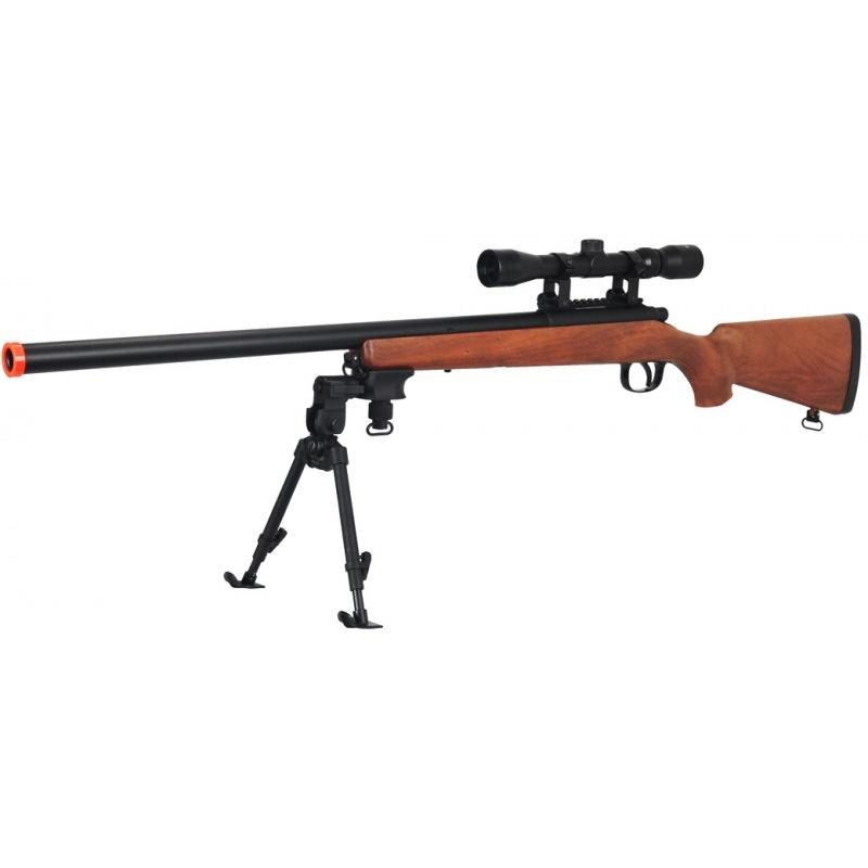 Everest AGM Airsoft VSR 10 Bolt Action Rifle w/ Fixed Stock, Scope, Bipod [MP001AAB] - $147.61 at Everest