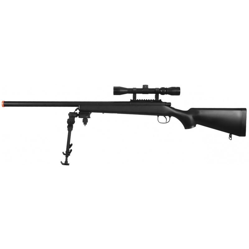Everest AGM Airsoft VSR 10 Bolt Action Rifle w/ Fixed Stock, Scope, Bipod [MP001BAB] - $128.40 at Everest