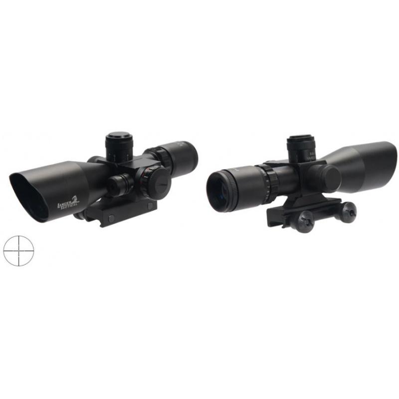 Lancer Tactical Airsoft 2.5-10x40 Red & Green Dot Scope