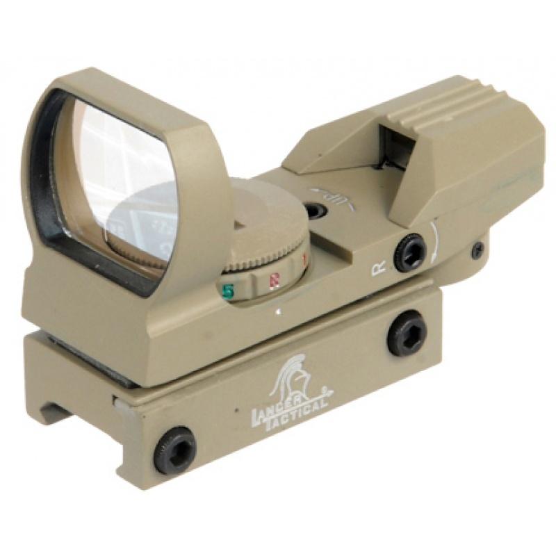 Everest Lancer Tactical CA-401T Red/Green Dot Reflex Sight Tan w/4 - Reticles - $53.50 at Everest