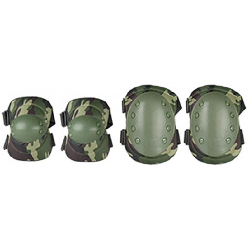 Everest TMC Airsoft Knee and Elbow Protective Gear Set - WOODLAND CAMO - $20.28 at Everest