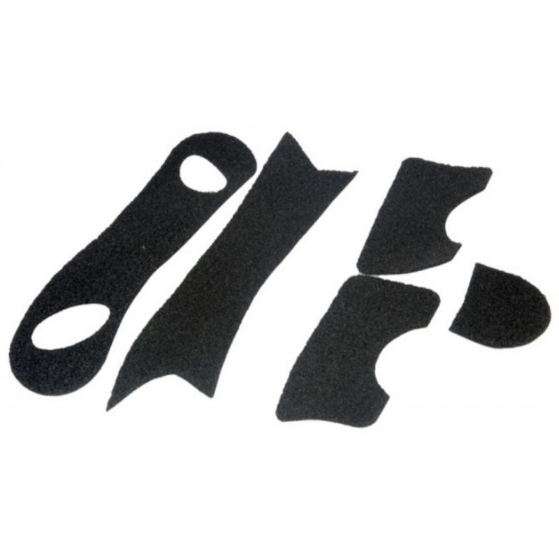 Lancer Tactical Airsoft PJ Helmet DIY Hook and Loop Sticker Kit - BLACK