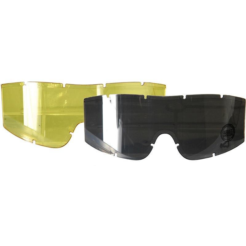 Lancer Tactical Airsoft Goggles Lens Set - Smoke/Yellow