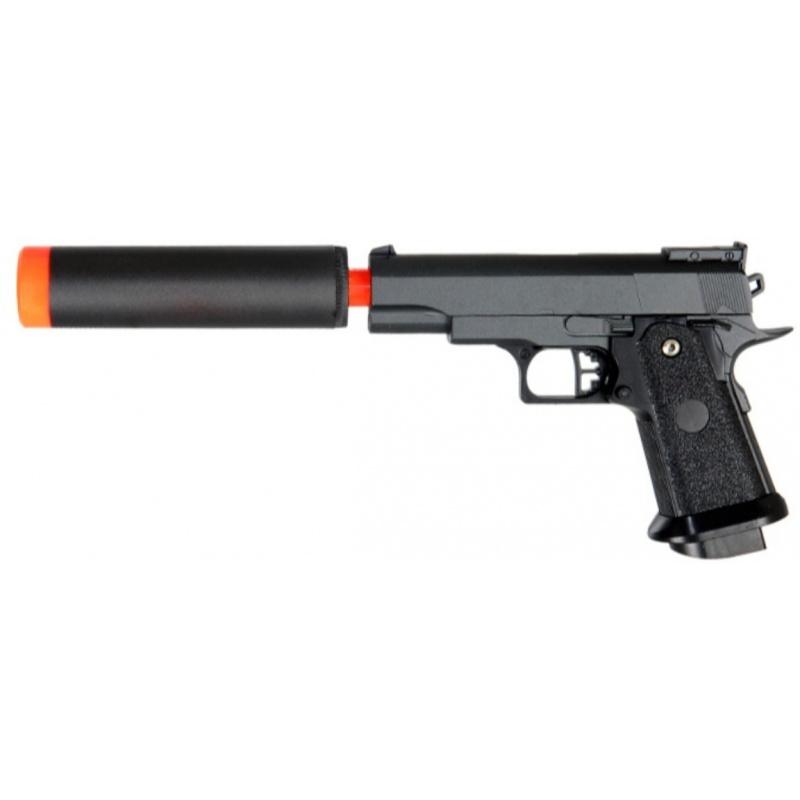 UK Arms G10A ABS Plastic Airsoft Spring Pistol - BLACK