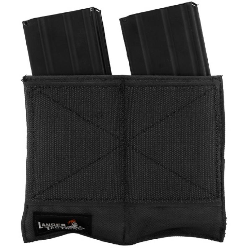 Everest Lancer Tactical Airsoft Dual Inner Vest Magazine Pouches - BLACK - $8.51 at Everest