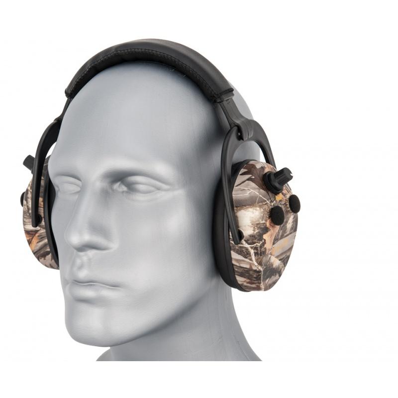 Allen Company Axion Electronic Lo-Profile Shooting Ear Muff - CAMO