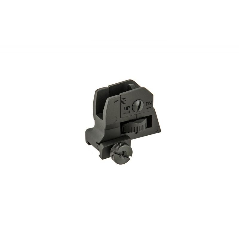 Everest Krytac Airsoft Tactical Rear High Quality Iron Sight - BLACK - $26.70 at Everest
