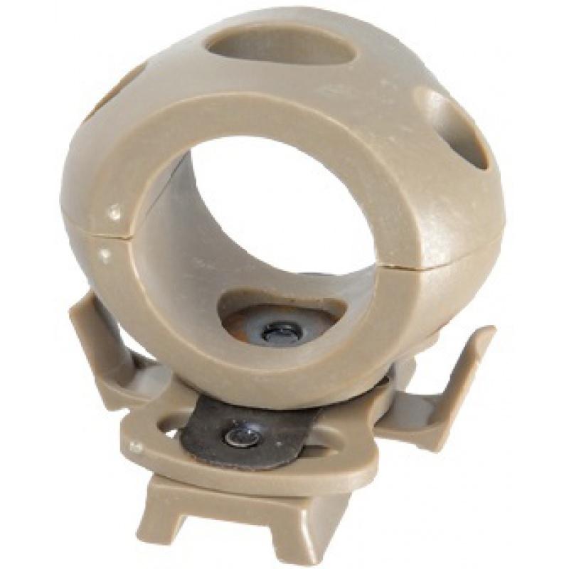 Everest Lancer Tactical Airsoft 1.2 Helmet Rail Clamp for Flashlight - TAN - $11.77 at Everest