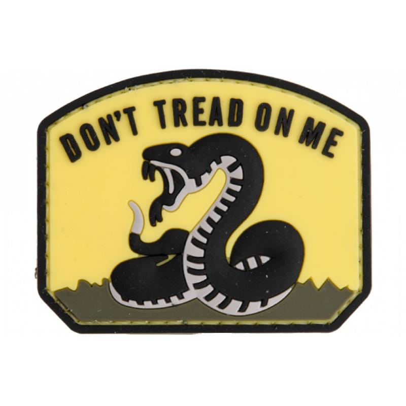 TMC Don't Tread On Me PVC Morale Patch - BLACK/YELLOW