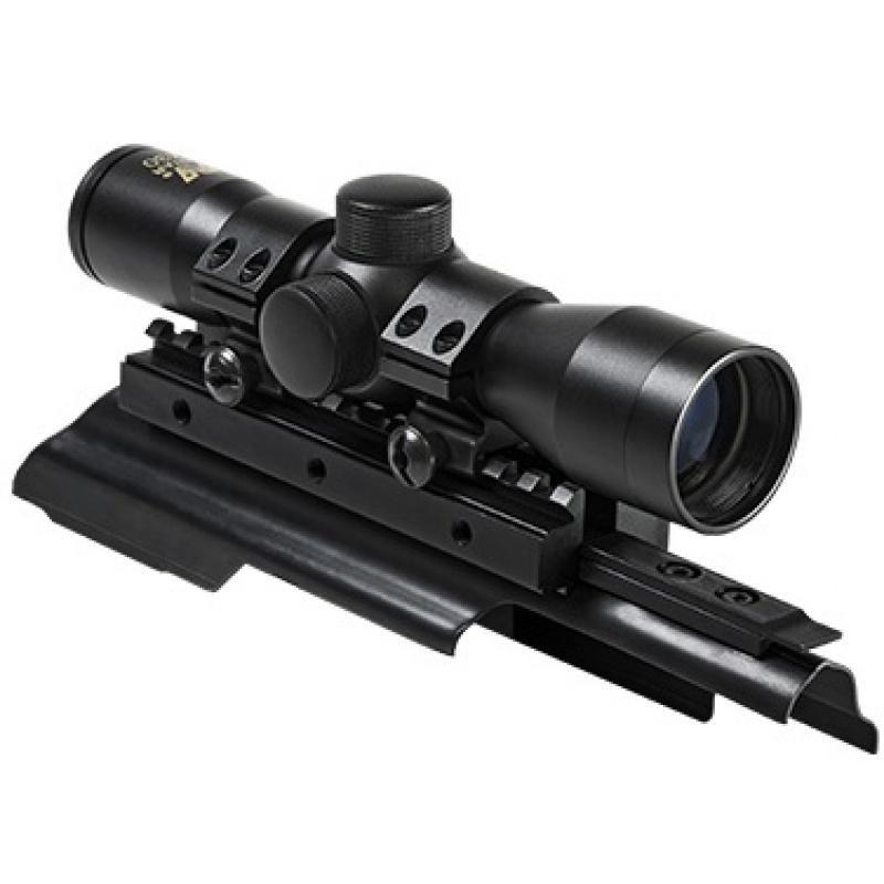 Everest NcStar AK Pattern Tri Rail  Cover 4x30 Compact Scope - BLACK - $47.07 at Everest
