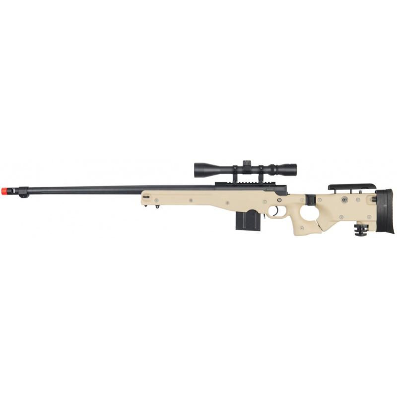 Everest UK Arms Airsoft L96 Fluted Barrel Bolt Action Rifle w/ Scope - TAN - $162.59 at Everest