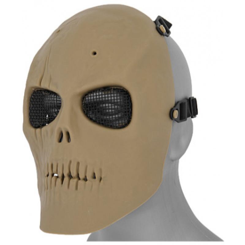 Everest UK Arms Airsoft Mesh Scarred Skull Mask Version 2 - TAN - $11.72 at Everest
