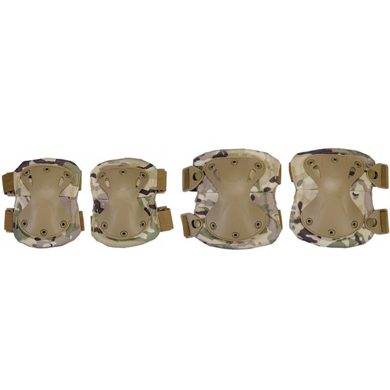 UK Arms Airsoft Tactical QR Elbow Knee Pad Set - MODERN CAMO