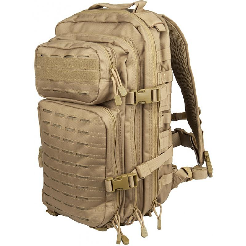 Everest Lancer Tactical Laser Cut Webbing Multi-Purpose Backpack - TAN - $48.14 at Everest