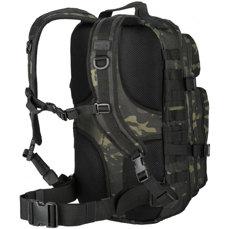 Everest Lancer Tactical Laser Cut Webbing Multi-Purpose Backpack - CAMO BLACK - $41.73 at Everest