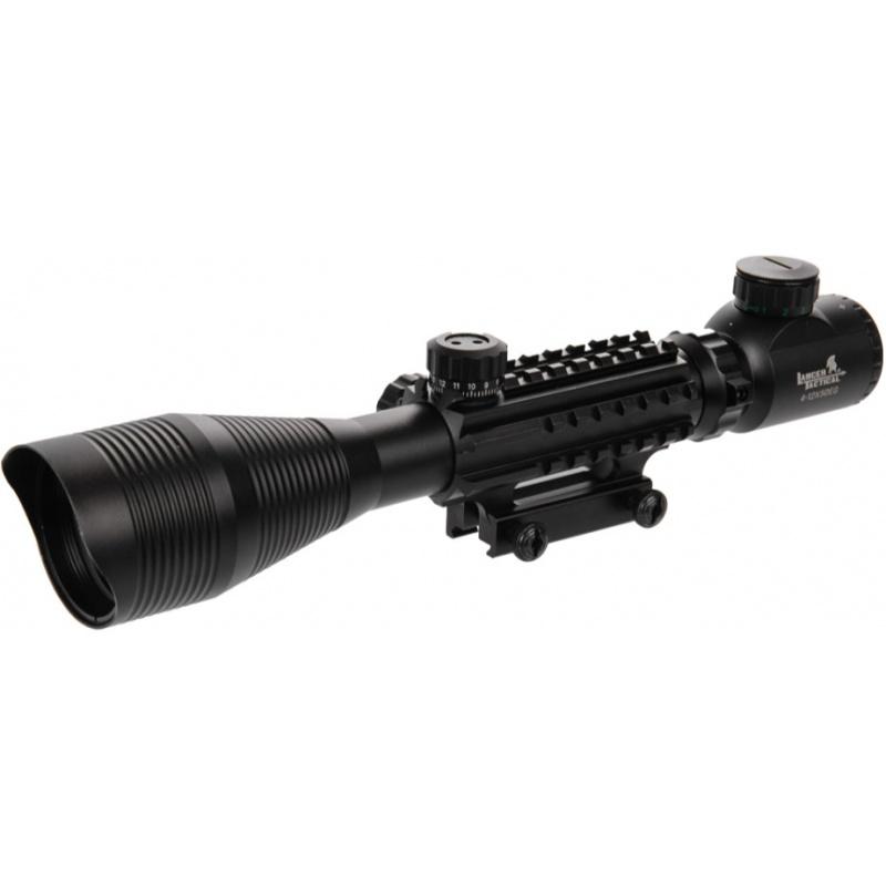 Lancer Tactical 4-12X50 EG Red & Green Scope w/ Picatinny Rail Mount