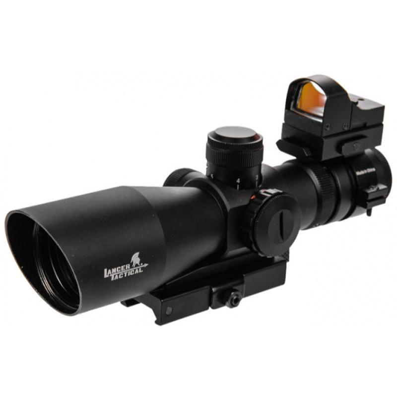 Everest Lancer Tactical 3-9X Red & Green Long Range Scope w/ Red Dot Sight - $78.11 at Everest