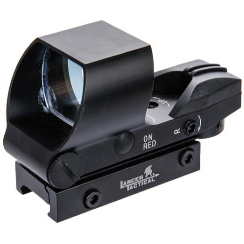 Lancer Tactical 4 Director Reflex Sight w/ Button Control - BLACK