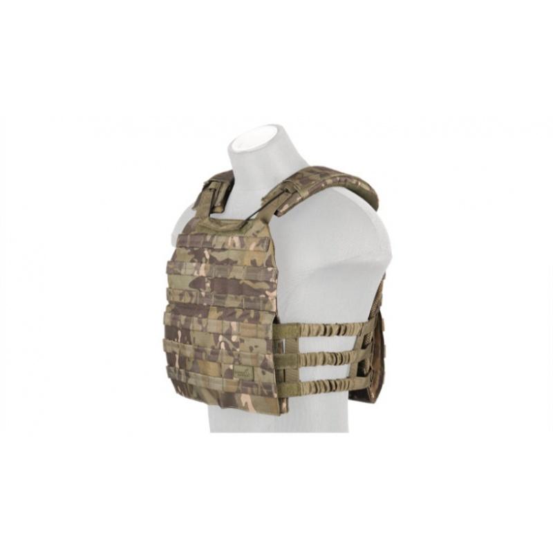 Everest Lancer Tactical Nylon Plate Carrier w/ Shoulder Straps - CAMO TROPIC - $58.85 at Everest
