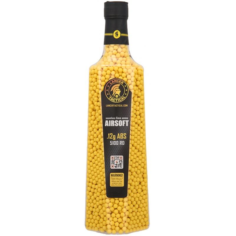 Lancer Tactical Airsoft 5100 Rds 0.12g BBs - YELLOW