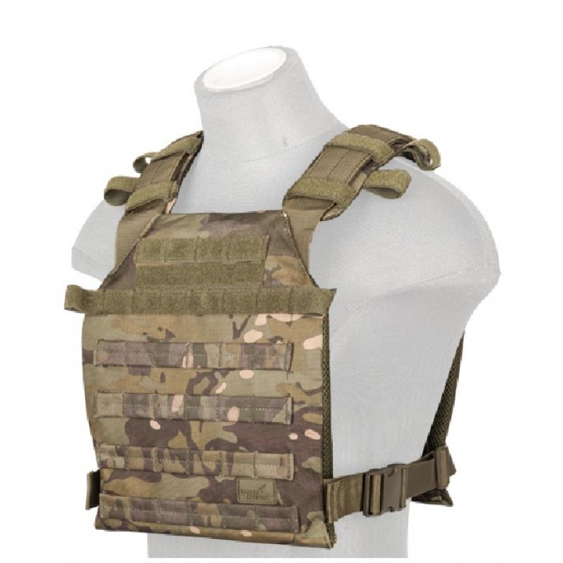 Lancer Tactical Airsoft QR Ballistic Plate Carrier - CAMO TROPIC