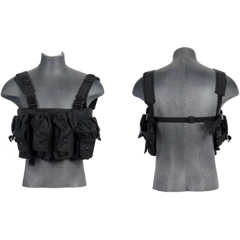 Lancer Tactical Airsoft Nylon AK Chest Rig - BLACK