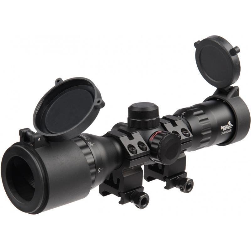Everest Lancer Tactical 3-9x32 AOL Metal Mil-Dot Rifle Scope - BLACK - $64.20 at Everest