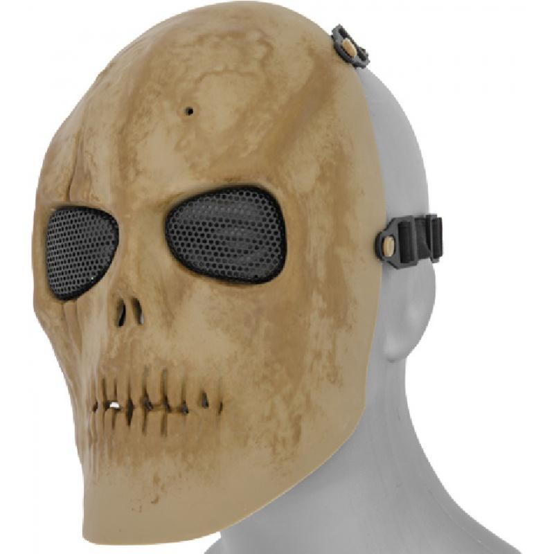Everest TMC Tactical Full Face Mesh Scarred Skull Mask - SILVER/BLACK - $16.00 at Everest