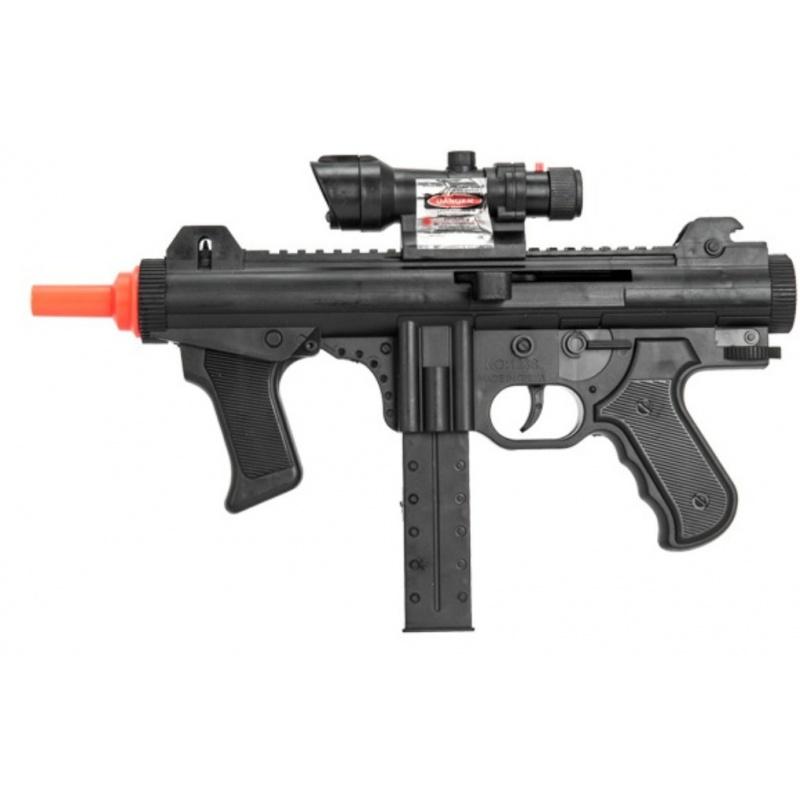 Everest UK Arms Airsoft Spring Powered SMG w/ Scope & Laser - BLACK - $6.42 at Everest