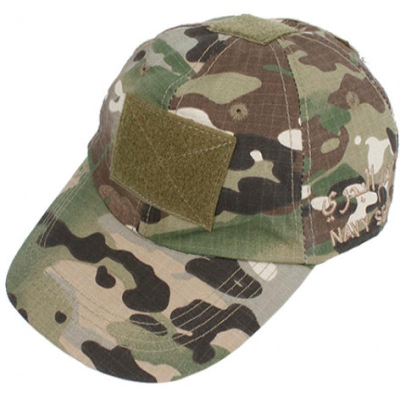 TMC Tactical Airsoft Combat Hook and Loop Cap - CAMO