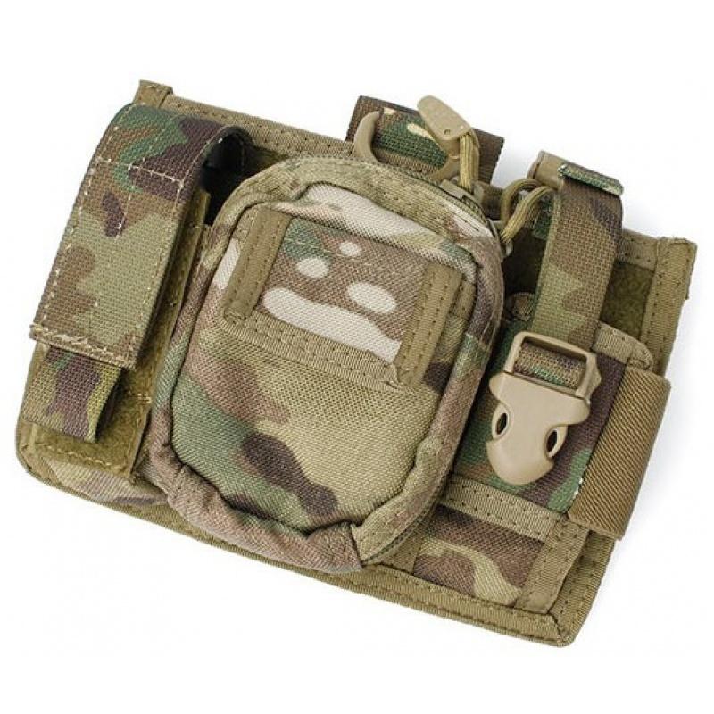 TMC Airsoft MOLLE Triad Admin Pouch - CAMO