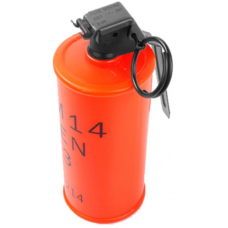 AMA Dummy Plastic AN M14 TH3 INERT Incendiary Grenade w/ Metal Pin - RED