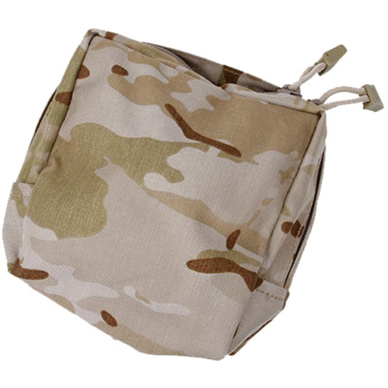 TMC 500D Nylon Cordura Square MOLLE Tru-zip Canteen Pouch - CAMO DESERT