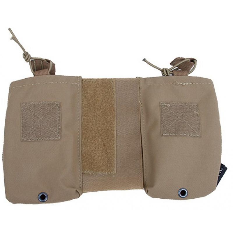 AMA JPC MBI Nylon Radio Pouch Set w/ Paracord Lacing - KHAKI