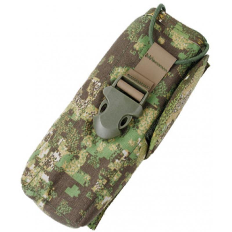 TMC PRC148 500D Cordura MOLLE Radio Pouch w/ Buckle Clip - PC GREEN
