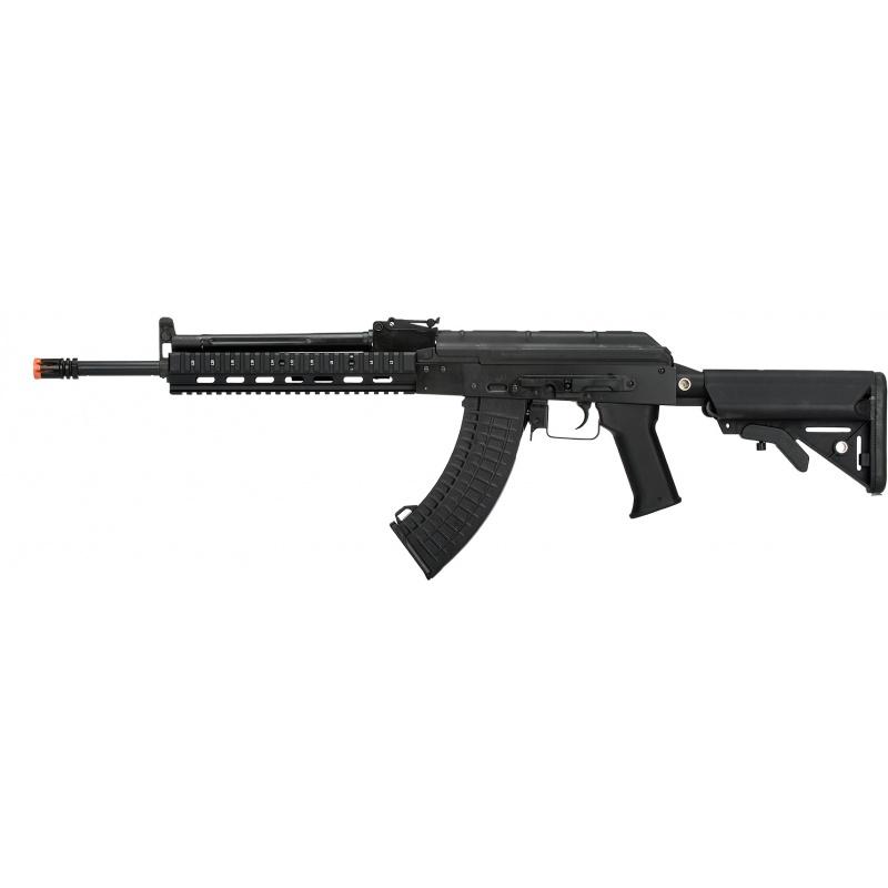 Everest LCT Airsoft Stamped Steel TX-MIG AEG Rifle w/ Crane Stock - BLACK - $371.29 at Everest