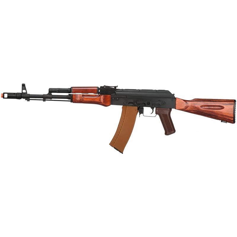 Everest LCT Full Steel AK74 Airsoft AEG Assault Rifle - BLACK/WOOD - $418.37 at Everest