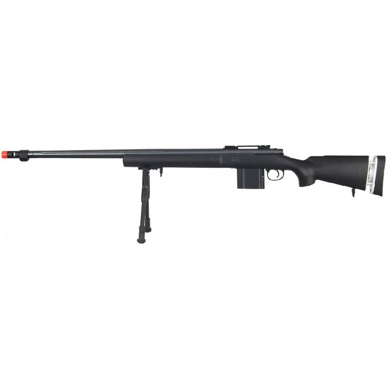 Everest Wellfire Airsoft Bolt Action Rifle w/ Fluted Barrel & Bipod - BLACK - $144.40 at Everest