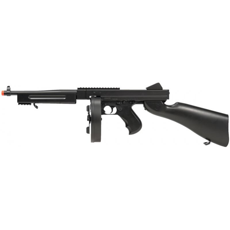 Everest Double Eagle M1A1 Airsoft AEG Tommy Submachine Gun - BLACK - $67.36 at Everest