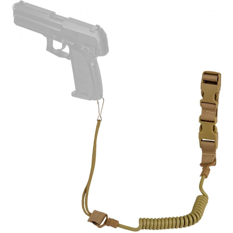 WoSport Nylon Elastic Upgraded Pistol Lanyard  Sling - TAN