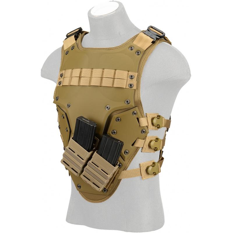 AMA Tactical TF3 High Speed Mag Strap Body Armor - TAN