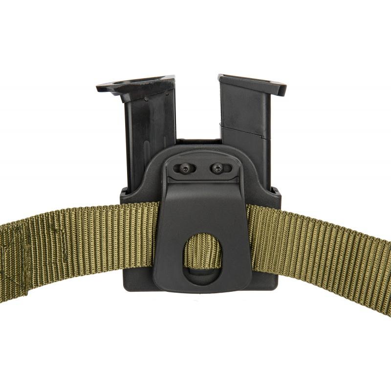 Everest AMA Tactical Double Pistol Magazine Belt Holster - BLACK - $9.63 at Everest